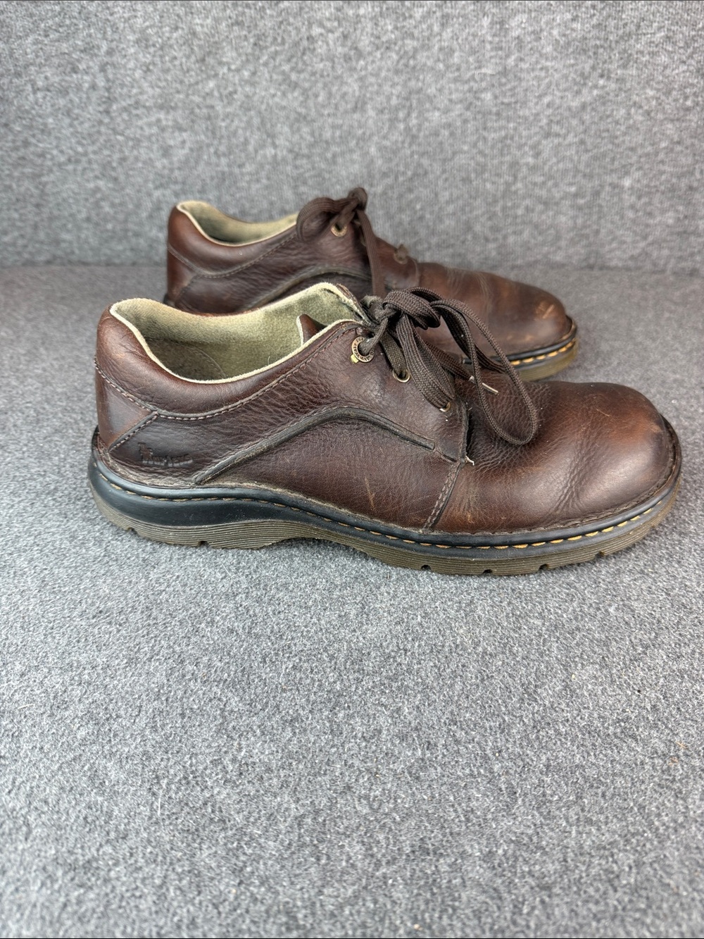 Dr. Martens Unisex Dark Brown Leather Lace-Up Oxfords M9|W10